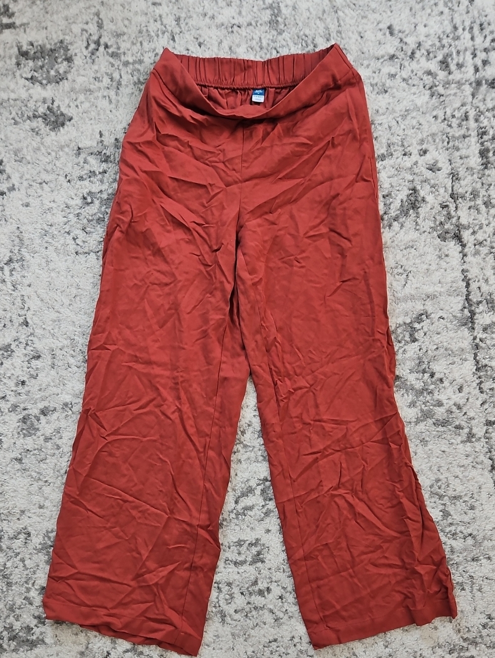 Old Navy Wide-Leg Pull-On Pants — Rust